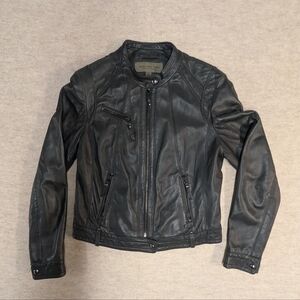 Marc New York Black Soft & Supple Leather Women's Jacket Size Medium